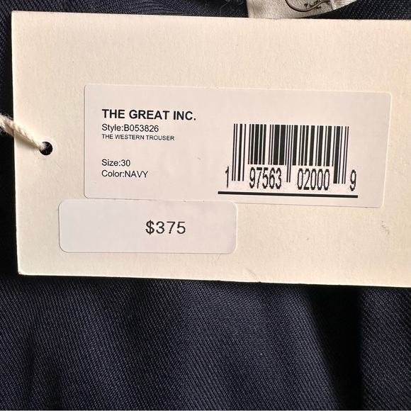 The Great "Western Trouser"  Pants | NWT |
Size 30 | Navy - Picture 12 of 13